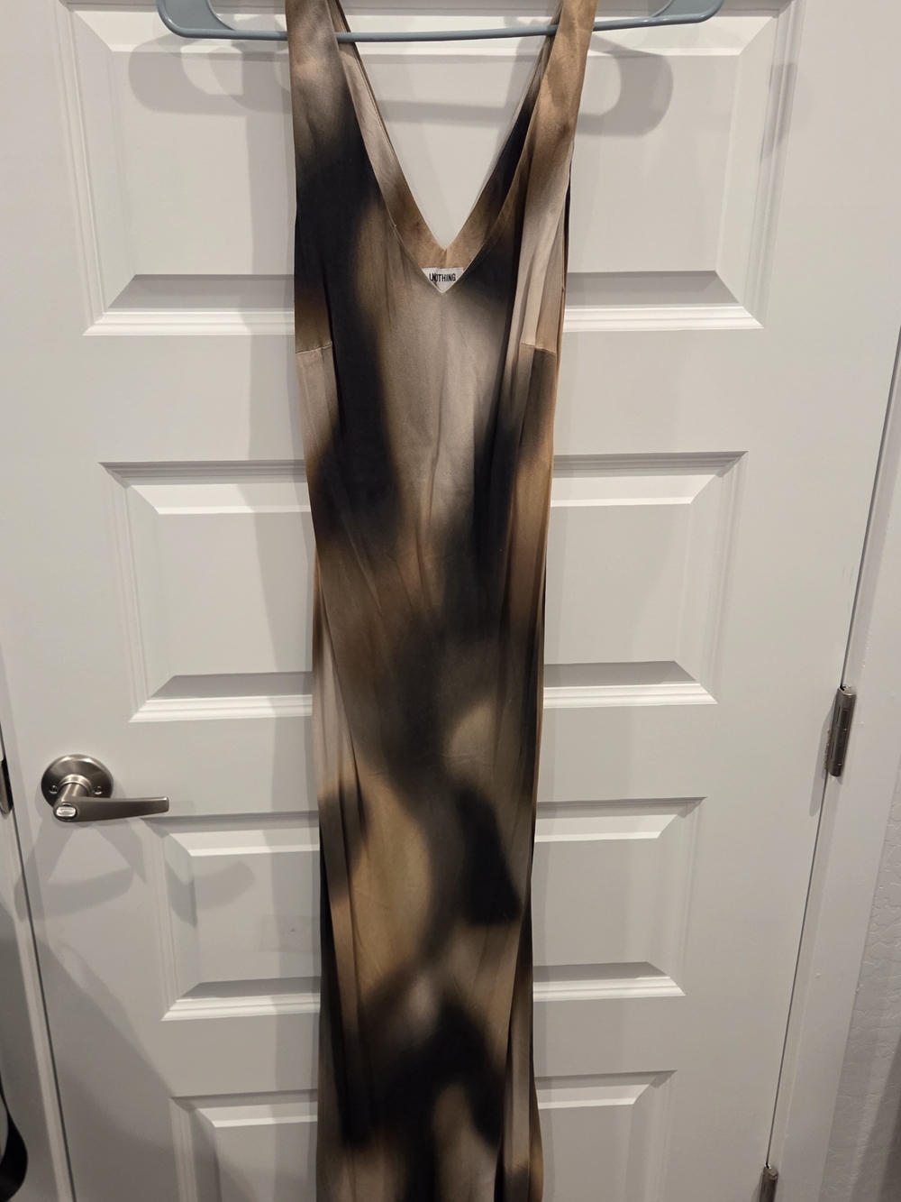LNA Brown & Black Ombre Asymmetrical Maxi Dress